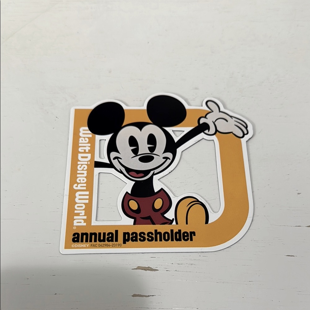 Disney Annual Passholder Mickey Magnet